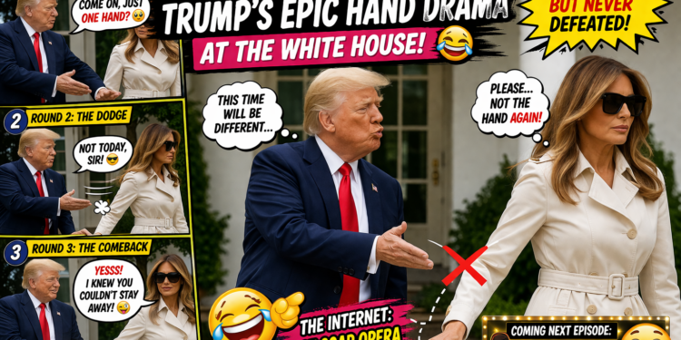 Did Trump Get Hand-Zoned Again? Melania’s White House Move Leaves Cameras Fed