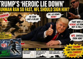 Did Trump Just Turn a Security Scare Into a Comedy Show? Trump Says His “Heroic Lie Down” Deserves Respect!