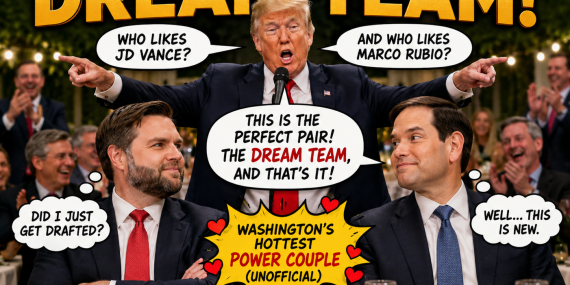 The “Vance–Rubio Dream Team”: When Trump Turned the Rose Garden Into a Political Reality Show