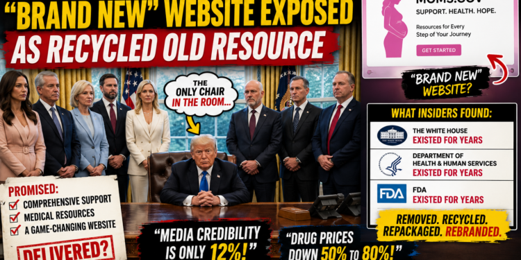 Brand-New Website… Or White House Time Travel?! Did Trump’s Maternity Event Accidentally Launch Washington’s Weirdest Reboot?