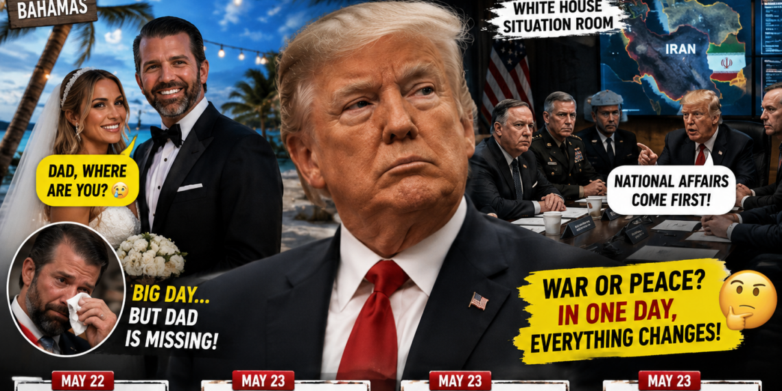 Trump Skips Son’s Wedding for White House Crisis Talks? Weekend Plot Twist Stuns the Internet 👀