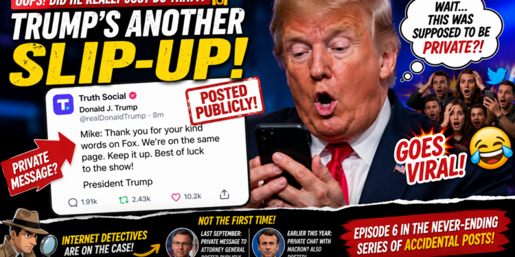 Did Trump Just Accidentally Leak His Own Private Message… and Let the Entire Internet Read It?!