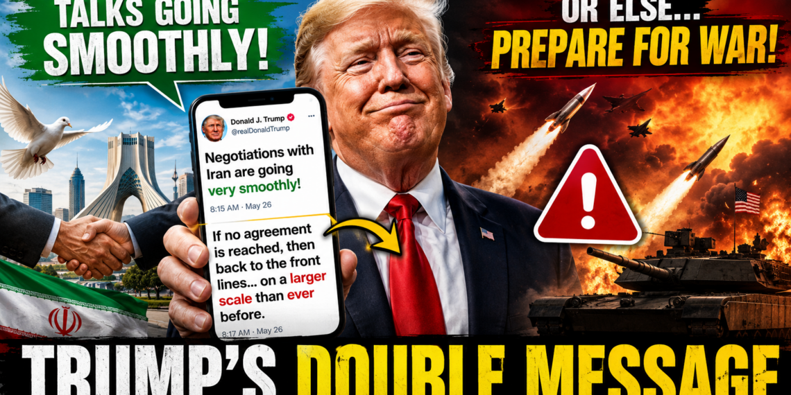 Trump Says Iran Talks Are Going Smoothly… Then Instantly Switches to “Prepare for War” Mode