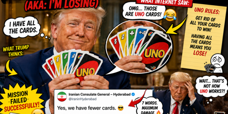 Did Trump Just Declare Defeat With UNO Cards? “I Have All the Cards” Sparks a Global Laugh Attack